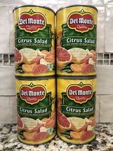 4 CANS Del Monte Red Grapefruit in Extra Light Syrup 15 oz  - $22.75