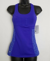 Athleta Womens Space Dye Tank Top Sport Purple Blue Bra Size XXS - £31.15 GBP