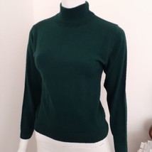 Vintage Pendleton Virgin Wool Pull Over Sweater Womens Petite S Green Made USA - £18.75 GBP