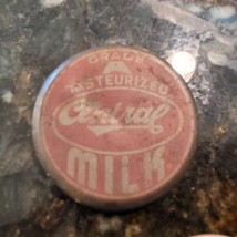 Milk Bottle Metal Cap Grade A Pasteurized Central Dairy Jefferson City, ... - £35.37 GBP
