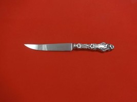 Lily by Whiting Sterling Silver Steak Knife HHWS  Custom Made Serrated 8 1/2&quot; - £97.05 GBP