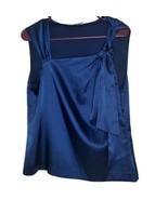 Michael Kors Womens Size 8P Tank Top Tie Shoulder Blue - $12.97