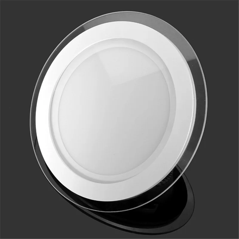 Dimmable LED Panel Light Round Gl Panel Downlight 6W 12W 18W 24W Ceiling Recesse - £130.63 GBP