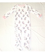 Carters Fleece Footed Pajama Blanket Sleeper Size 14 Girl Unicorn Rainbo... - £21.99 GBP