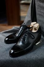 Handmade high quality leather oxford Shoes, Men party shoes, oxford black shoes - £110.61 GBP