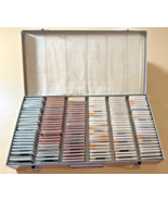 Vintage Metal Photo Slide Carrying Case Holds 50 w/slides from 1960-70's - $15.83
