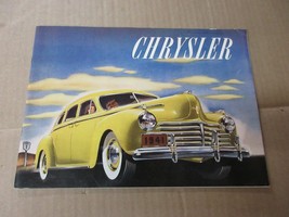 Vintage 1941 Chrysler Brochure Advertisement           O - $54.96