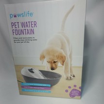 PAWSLIFE 60oz PET water DRINKING FOUNTAIN bowl CATS DOGS filters recircu... - £8.40 GBP