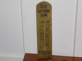First National Bank Troy, PA Wood Thermometer - $738.14 MXN