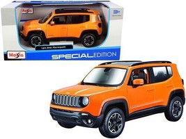 2017 Jeep Renegade - Box - 1/24 Scale Diecast Model by Maisto - ORANGE - £26.48 GBP