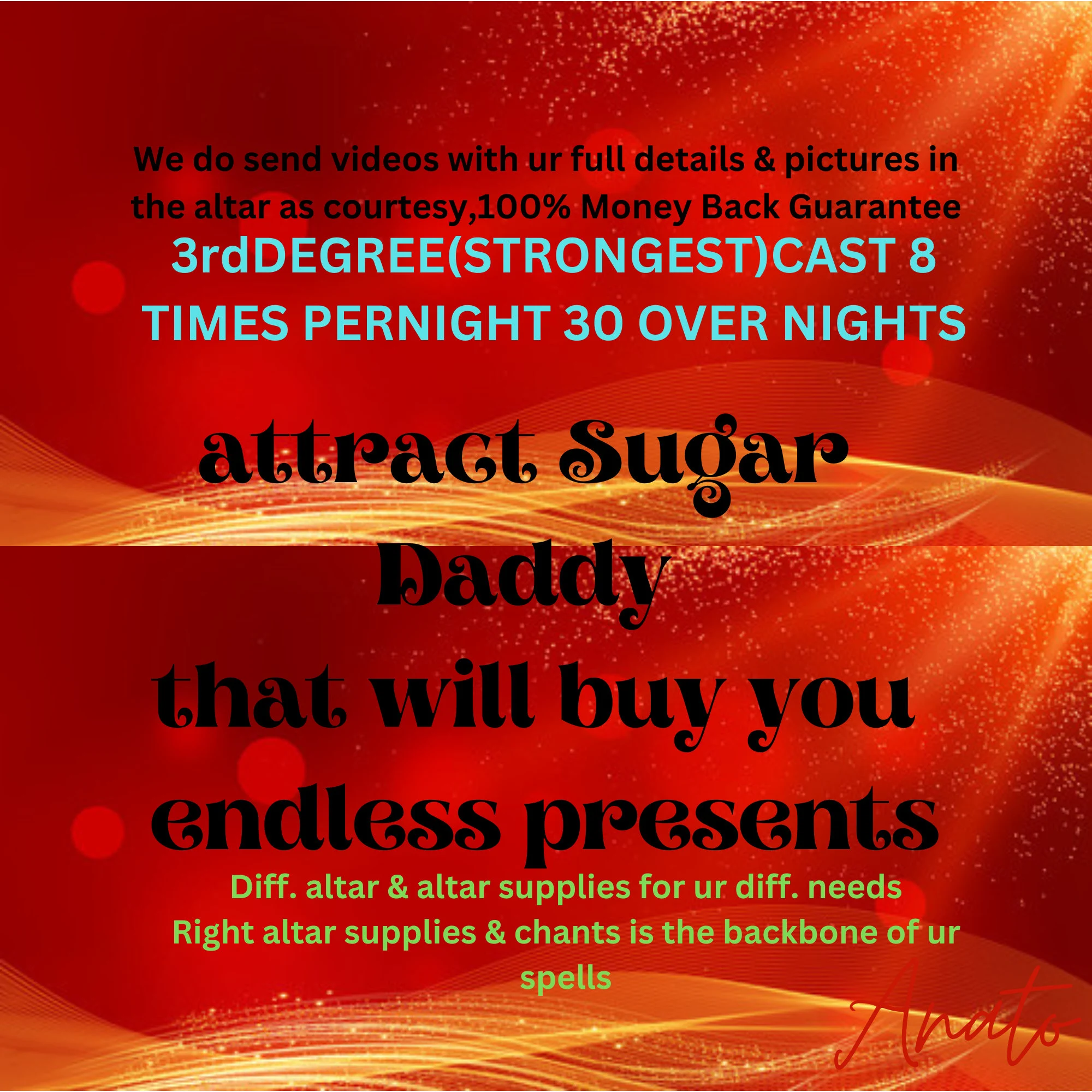 sugar Daddy Spell, Sugar Daddy, Financial prosperity in romantic relationships - $660.00