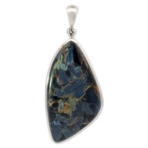 Starborn Pietersite Stone Pendant Necklace (22&quot;) Blue - £170.48 GBP