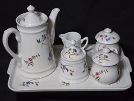 Vintage BIA CORDON BLEU 10-Piece Demitasse VERSAILLES Hostess Coffee Tea... - $59.98