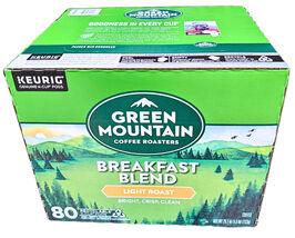 Green Mountain Light Roast Coffee Pods Breakfast Blend 80 Ct EXP 11/2026 - $78.51 CAD