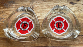 1981 Ottawa Firefighters Local 162 Convention Ashtrays Lot Of 2 - £19.00 GBP