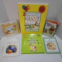 Disney&#39;s Winnie the Pooh Book lot of 6 Growing Up Story&#39;s Lift a Flap and more - £6.73 GBP