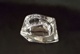 Daum France Crystal Abstract Block Art Glass Ashtray - £66.38 GBP