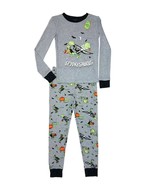 Boy&#39;s Dinosaur Spookysaurus Glow-In-The-Dark Halloween Soft Pajama Set, ... - $24.74