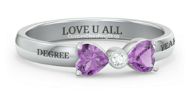 Personalized College Graduation Ring, Custom Class ring, Custom Class Ring  - £102.63 GBP