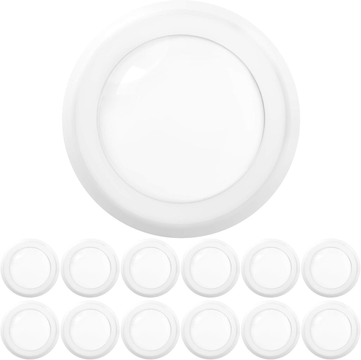 Sunco 12 Pack 5/6&quot; Ceiling LED Disk Lights, Flush Recessed Can 5000k DAY... - $47.47
