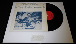 Gene Krupa Signed Framed 16x20 Disco Order Volume 16 Vinyl Record Album Display - £238.69 GBP