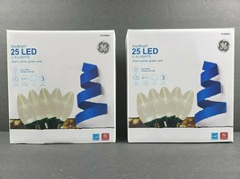 (2) GE StayBright C9 25 Ct LED Holiday Christmas Party Warm Light String Set NEW - $41.57