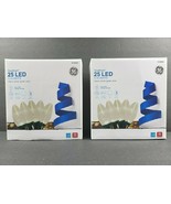 (2) GE StayBright C9 25 Ct LED Holiday Christmas Party Warm Light String... - $41.57
