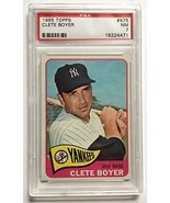 1965 Topps Clete Boyer #475 PSA 7 NM Yankees - £29.48 GBP