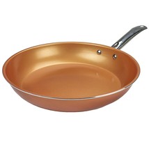 Brentwood Induction Copper 11.5 Inch Frying Pan Set with Non-Stick, Ceramic Coa - £50.97 GBP