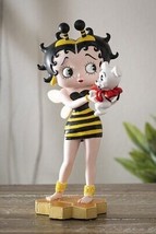 Honey Bee Bumblebee Betty Boop With Pudgy Dog Red Ribbon Novelty Figurine - £44.75 GBP
