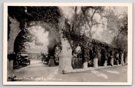 RPPC Mission Inn Riverside California with Old Cars Postcard D29 - £10.35 GBP
