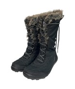 Columbia Boots Womens Black Waterproof Omni Heat Winter Snow Faux Fur Qu... - $69.45 CAD