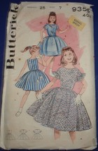 Butterick Girl’s Dress Size 7 #9356 - £4.74 GBP