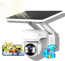 Solar Camera Outdoor Wireless, 4G Lte Cellular No Wifi, Smart Ai Detection - $129.99