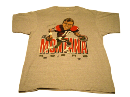 Joe Montana Vintage 1987 Caricature 49ERS Nfl Football Original Salem L T-SHIRT - £47.17 GBP