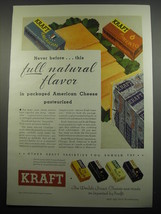 1933 Kraft Cheese Ad - Never before.. this full natural flavor - $18.49