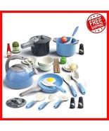 32-Piece Kids Play Kitchen Set - Safe Pretend Cooking Toys for Creative ... - $660.61 MXN