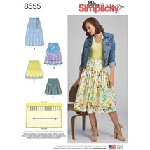 Simplicity Sewing Pattern D0905 8555 Misses Skirt Pleated Size 6-14 - £8.03 GBP