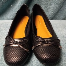 Nautica Den Black Ballet Ballerina Flats Women&#39;s 7 Shoes NWOB - £25.85 GBP
