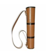 Traditional Back Arrow Archery Quiver Brown Leather Handmade Hunting Qui... - £110.82 GBP