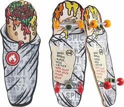 Skateboard with Printed Graphic Grip Tape. Great for Kids and, Smooth Wh... - £51.15 GBP