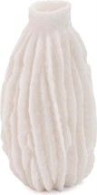 Vase HOWARD ELLIOTT CACAO Small Textured White Polyresin Poly - $199.00