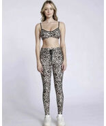 The Upside Water Leopard Yoga Leggings &amp; Ballet Sports Bra SET NWT Carbo... - €40,06 EUR