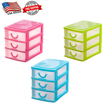 Small Drawers Storage Organizer, 3 Drawers for Buttons, Beads, Jewelry, ... - $9.99