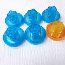 LEGO Dimensions set 6 blue &amp; yellow tag bases plain vehicle character 2x... - $21.00