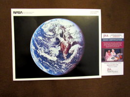 Tom Stafford Apollo 10 Nasa Astronaut Signed Auto Nasa View Of Earth Litho Jsa 2 - £222.00 GBP