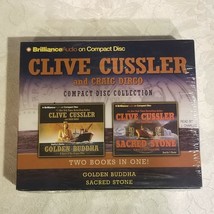 CLIVE CUSSLER AudioBooks golden buddha and sacred stone compact disc - £15.50 GBP
