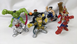 Hasbro Marvel Mini Figures Lot Hulk Spider-Man Loki Goblin Samurai Wolverine - £15.73 GBP