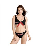 Black And Red Bow Bikini Swimsuit - £46.52 GBP
