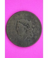 Dateless Large Cent Braided Hair Liberty Exact Rare Early Type Coin Show... - $27.45 CAD